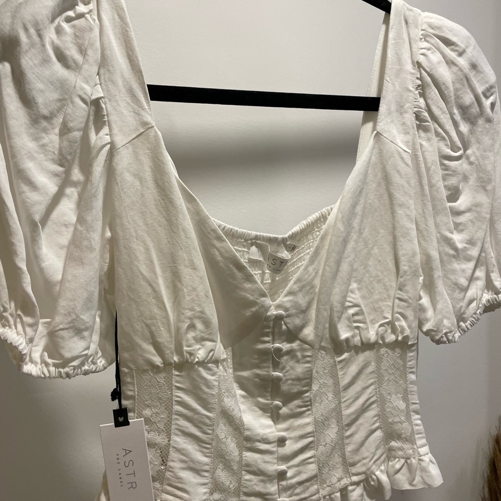 ASTR THE LABEL FOREVER YOURS TOP WHITE - Picture 3 of 3